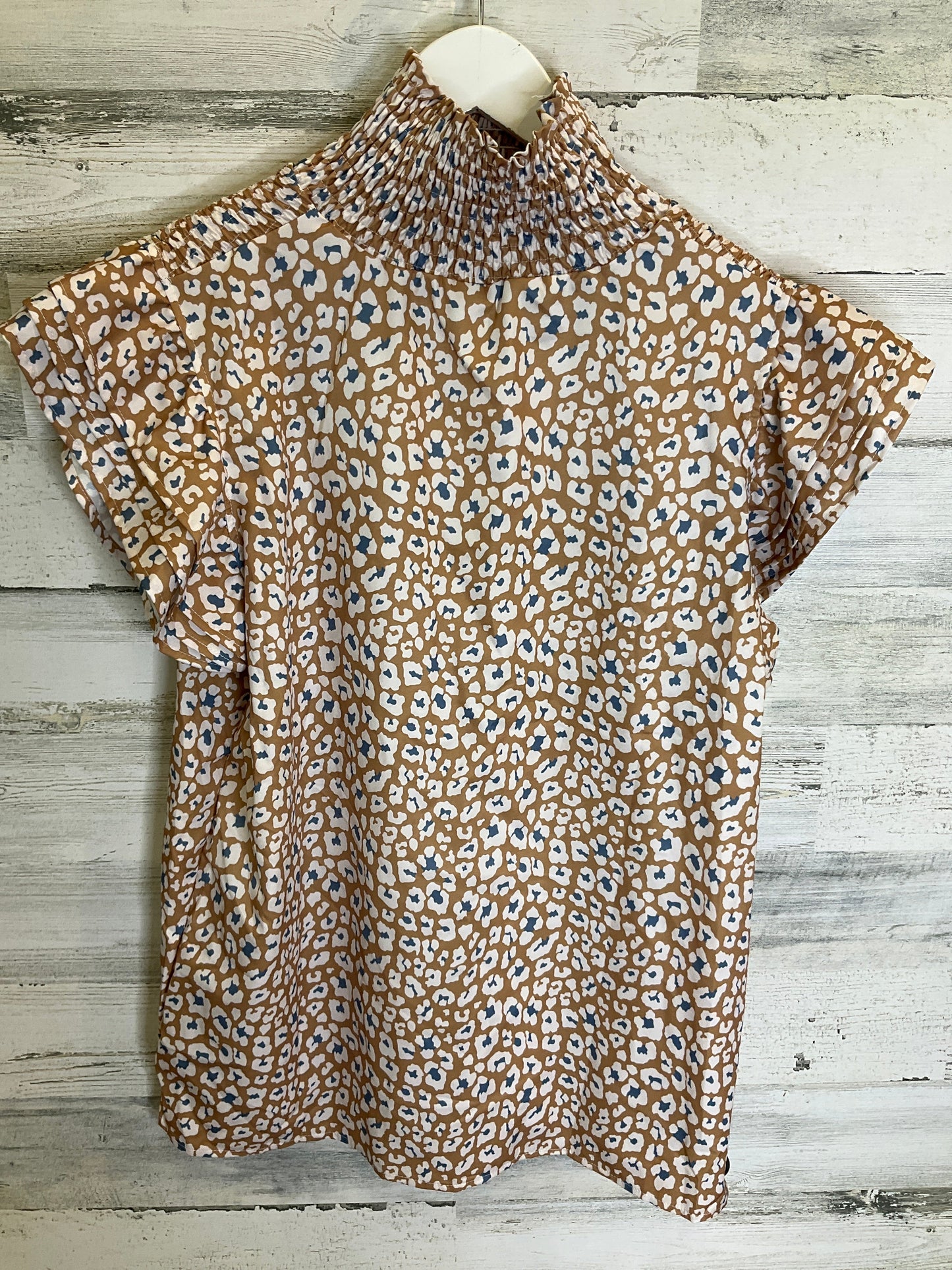 Beige Top Short Sleeve Cme, Size L