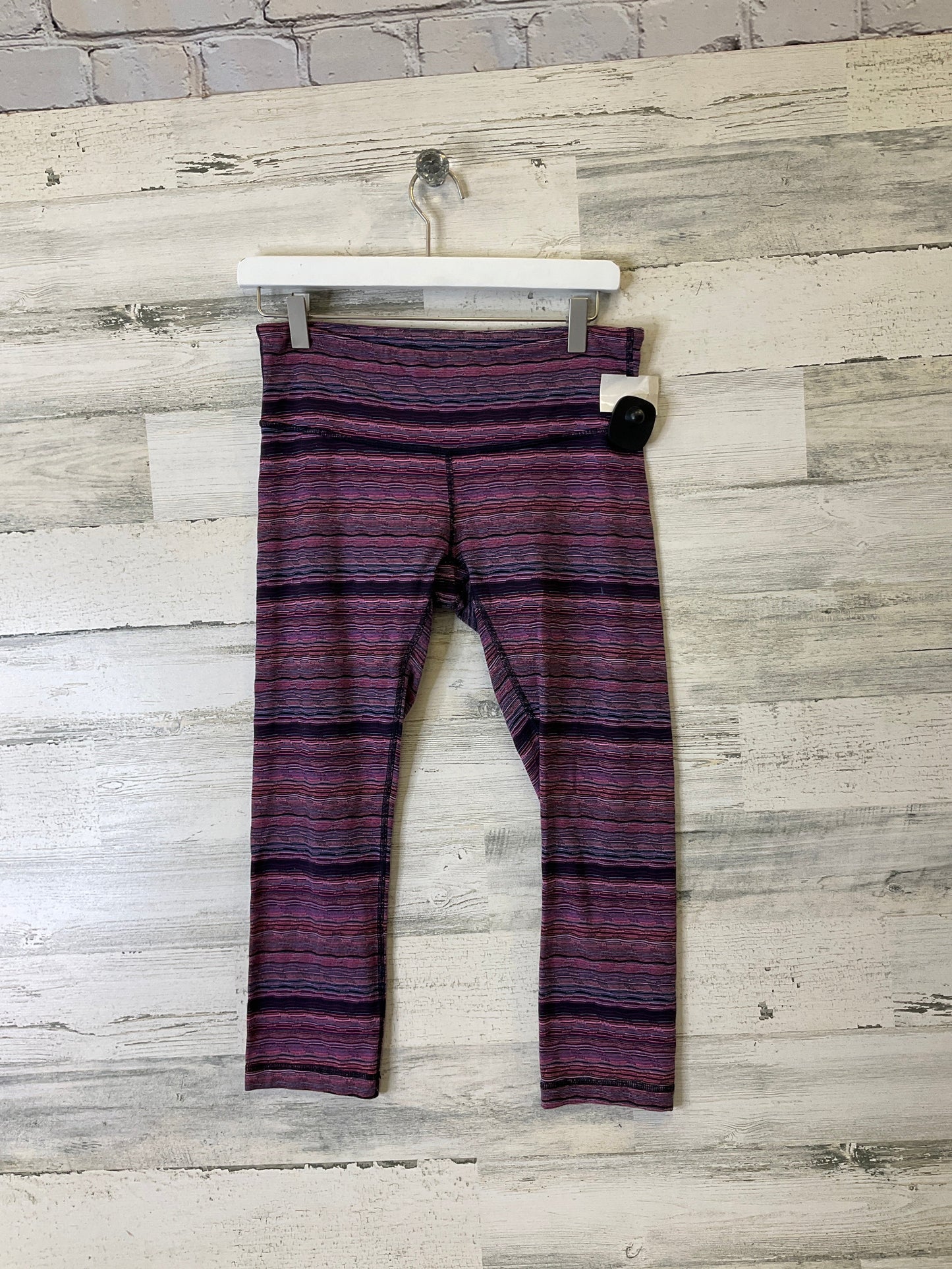 Athletic Capris By Lululemon In Purple, Size: 8