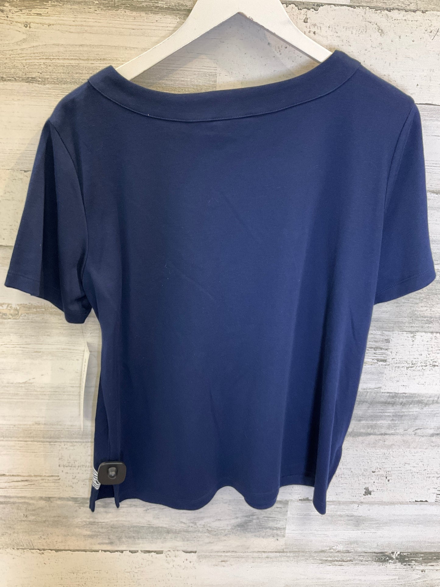 Navy Top Short Sleeve Alfred Dunner, Size L