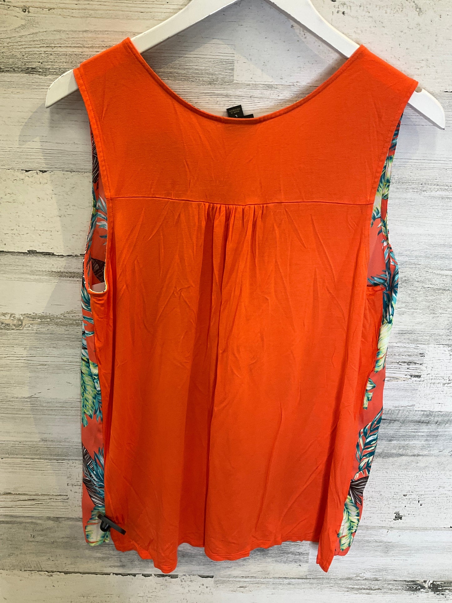 Orange Blouse Sleeveless Worthington, Size L