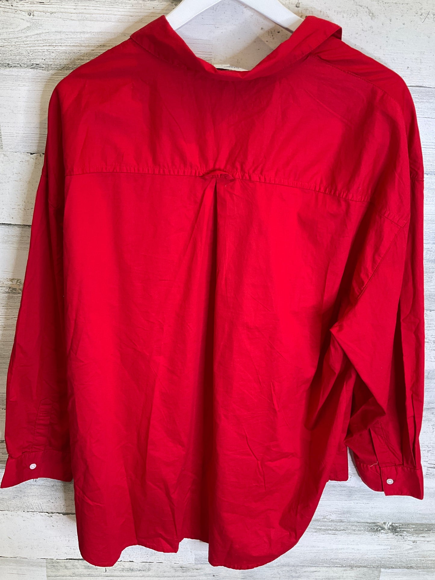 Top Long Sleeve By Old Navy In Red, Size: L