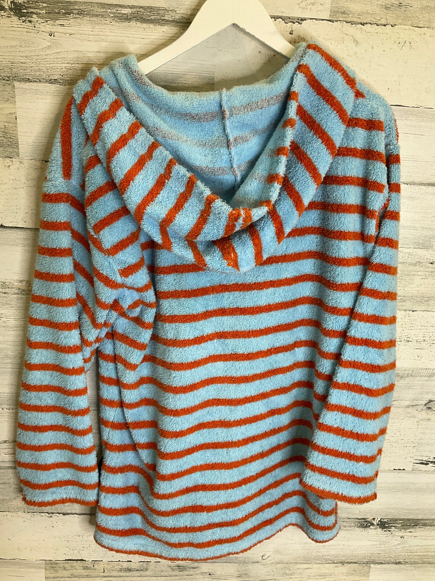 Sweatshirt Hoodie By Boden In Blue, Size: L