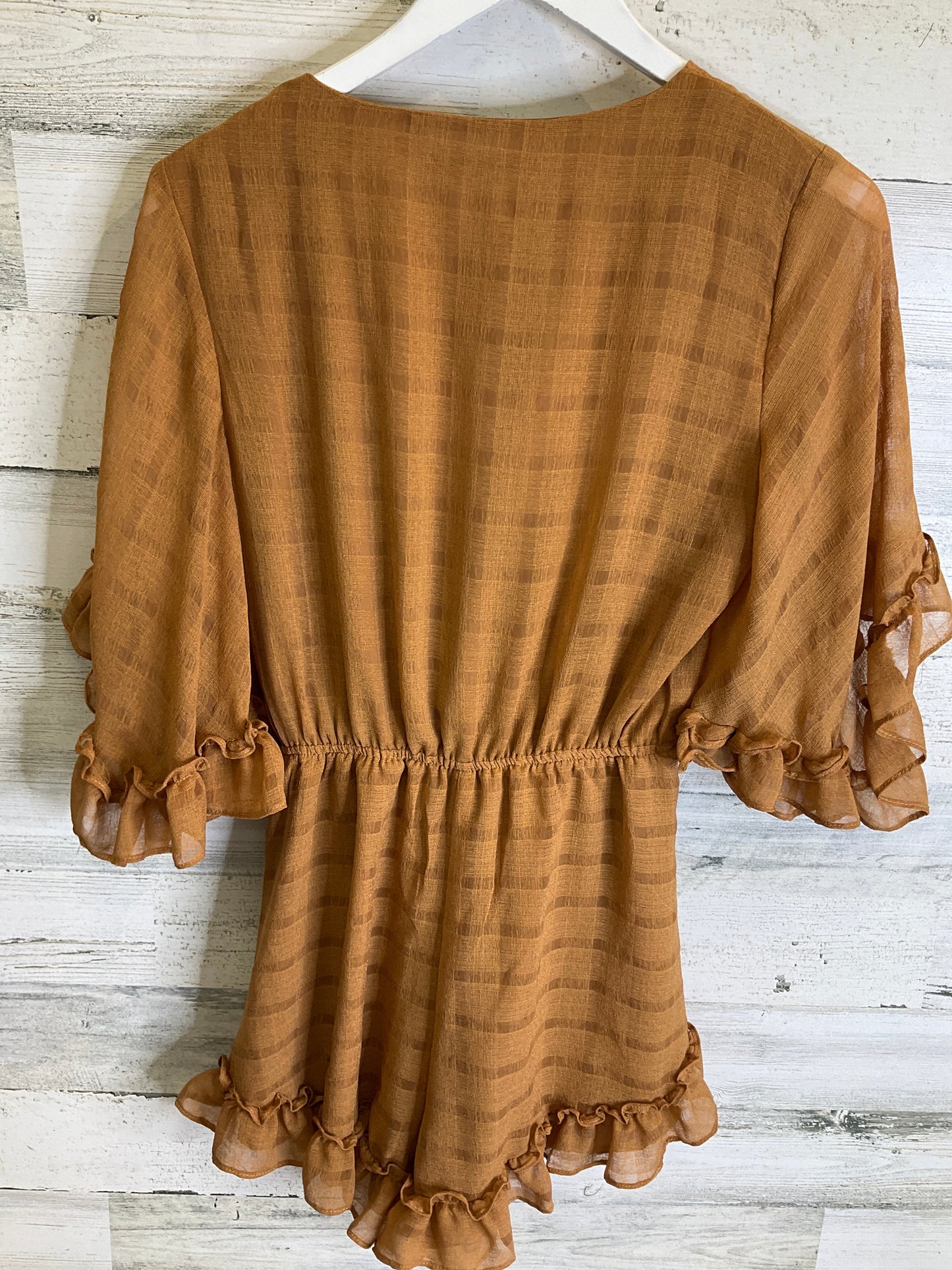 Romper By Clothes Mentor In Brown, Size: S