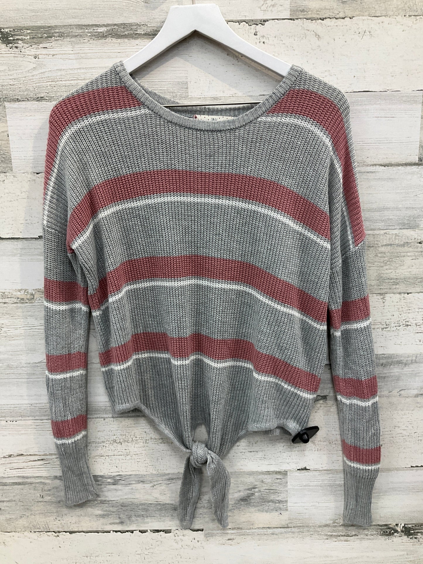 Sweater By Pink Rose In Grey, Size: Xl