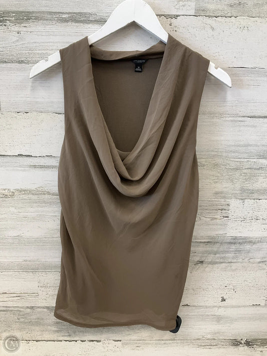 Top Sleeveless By Ann Taylor In Beige, Size: M