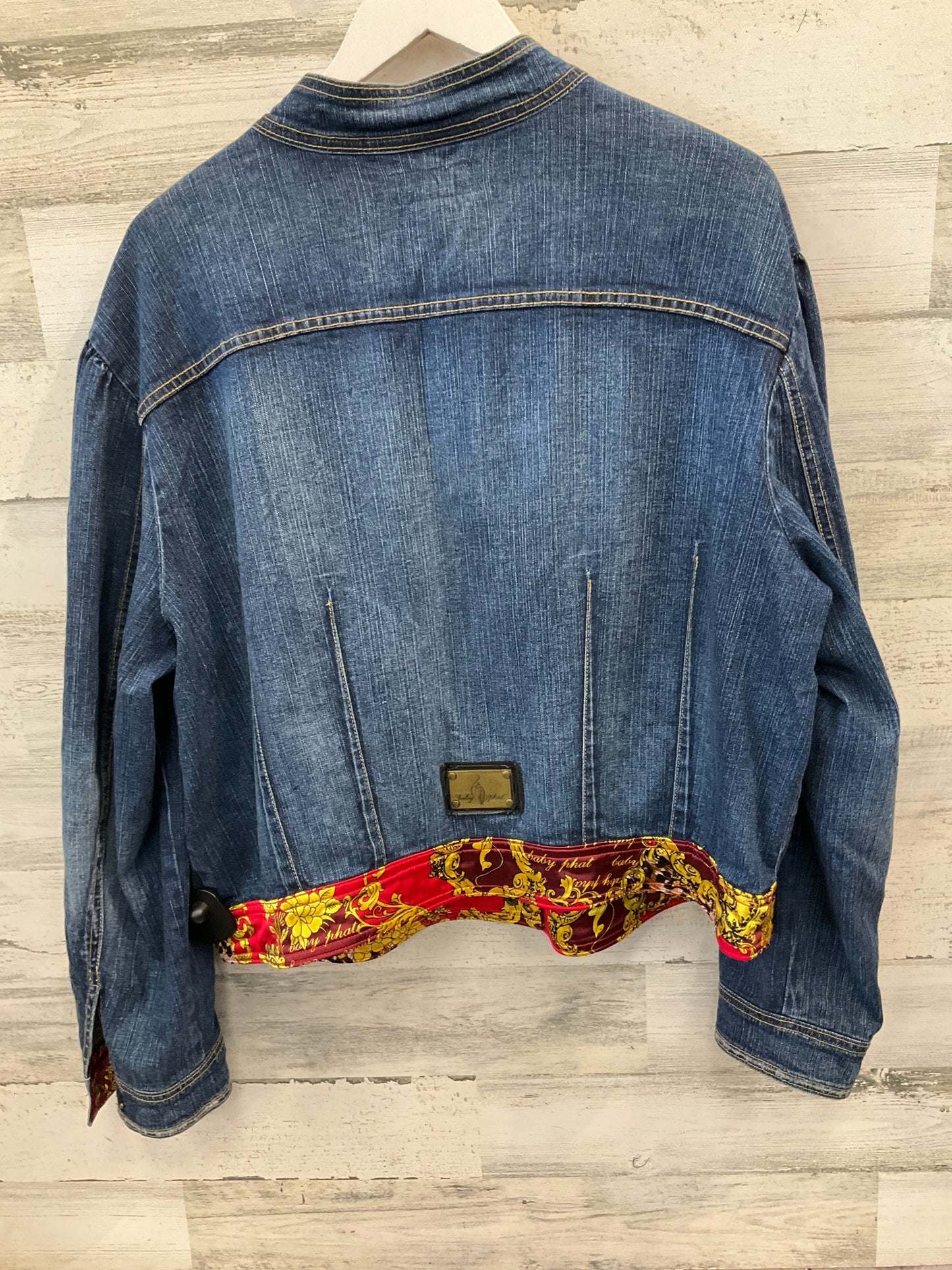 Jacket Denim By Baby Phat In Blue Denim, Size: 2x