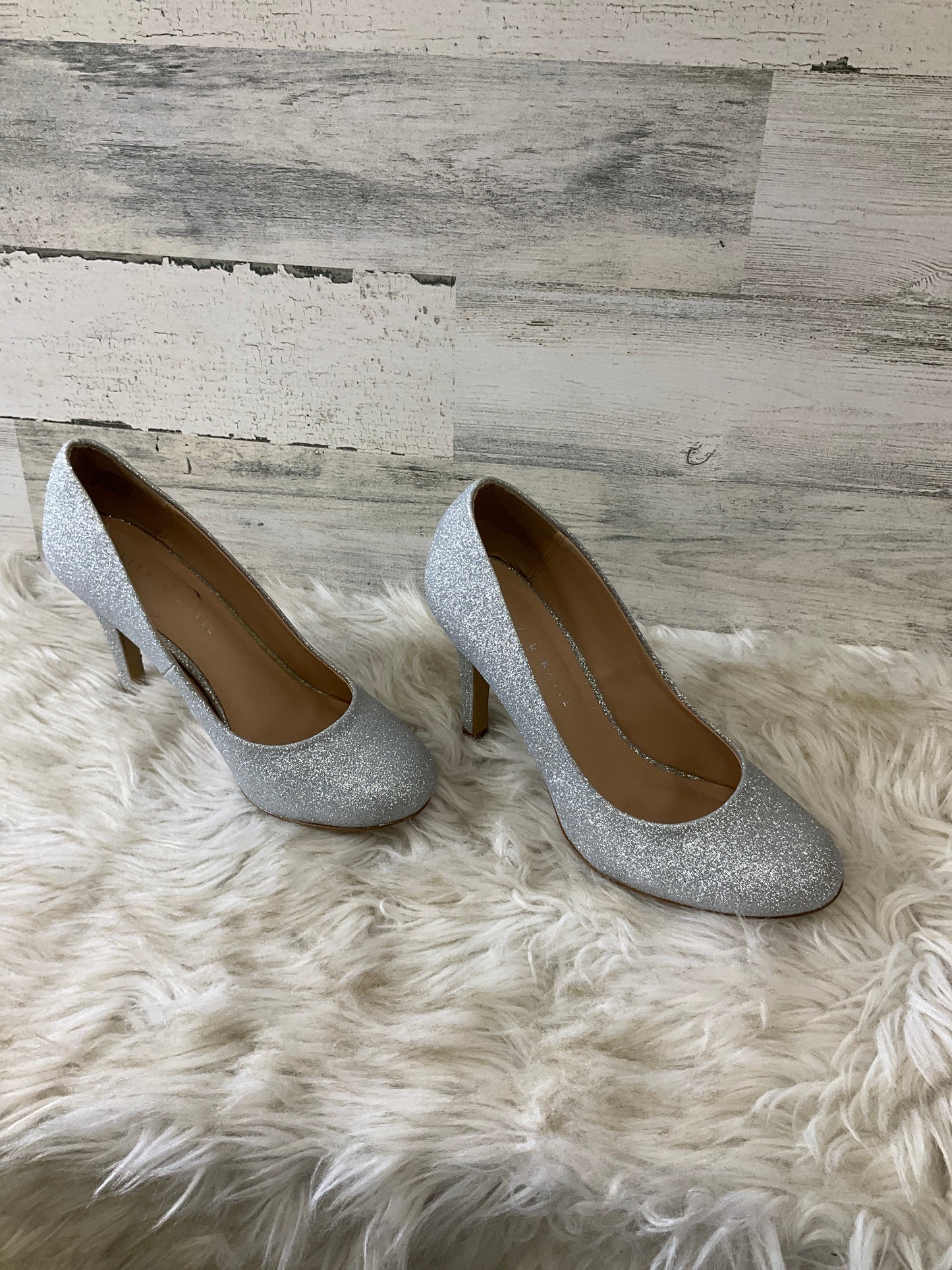 Shoes Heels Stiletto By Kelly And Katie In Silver, Size: 8