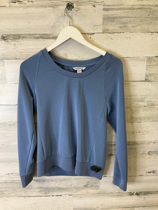 Athletic Top Long Sleeve Crewneck By Athleta In Blue, Size: Xs