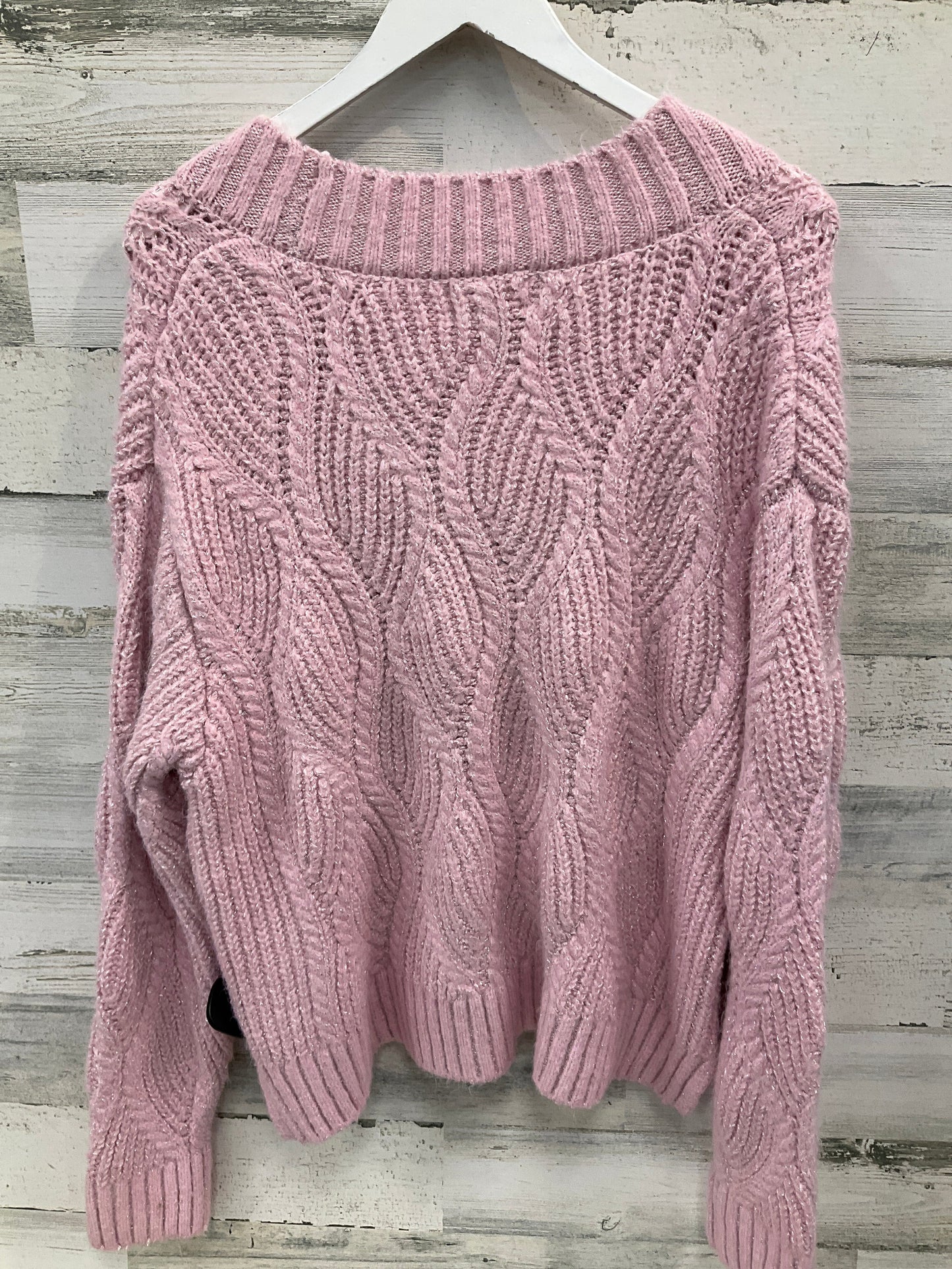 Sweater Cardigan By Universal Thread In Pink, Size: L