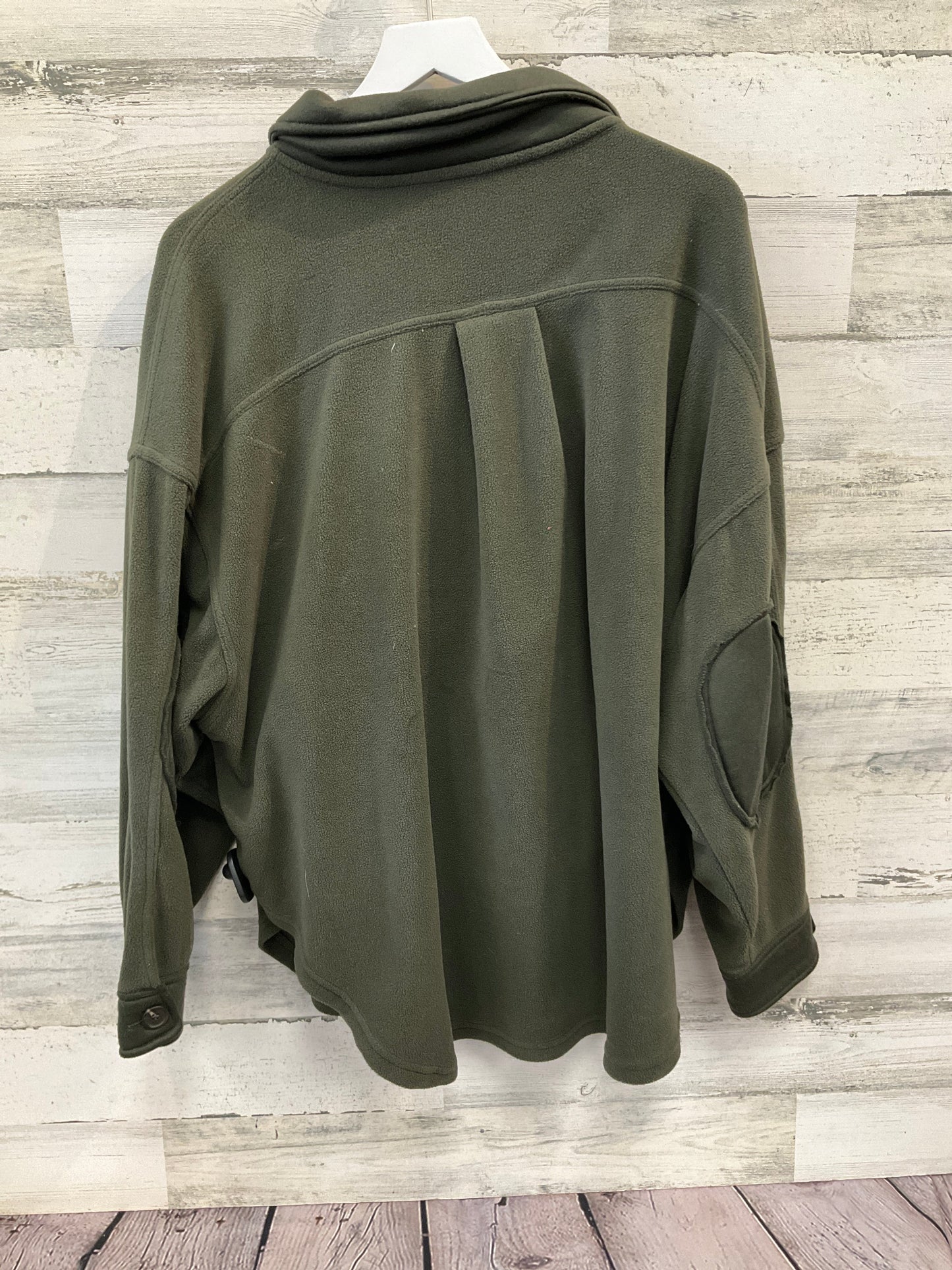 Jacket Shirt By Zenana Outfitters In Green, Size: 3x