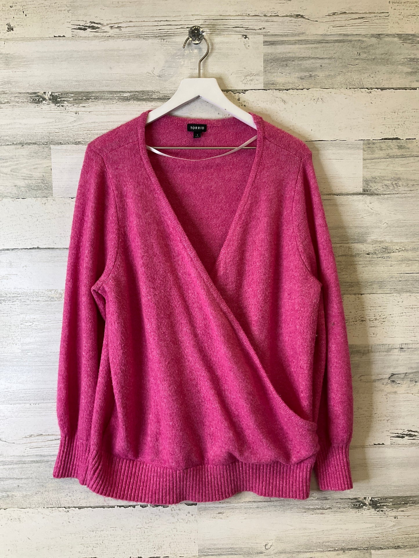 Sweater By Torrid In Pink, Size: 1x