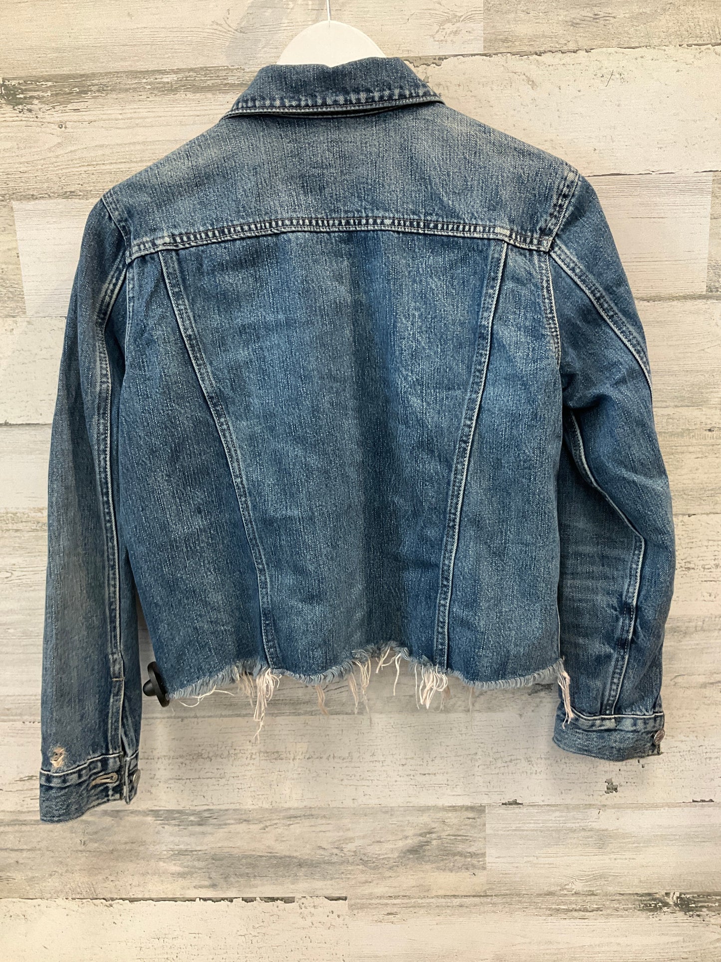 Jacket Denim By Lucky Brand In Blue Denim, Size: M