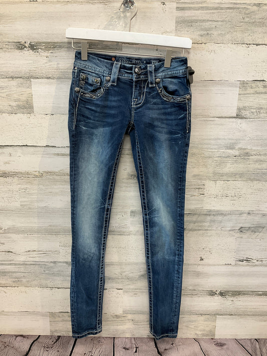 Jeans Skinny By Miss Me In Blue Denim, Size: 0