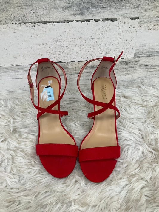 Sandals Heels Stiletto By Thalia Sodi In Red, Size: 8