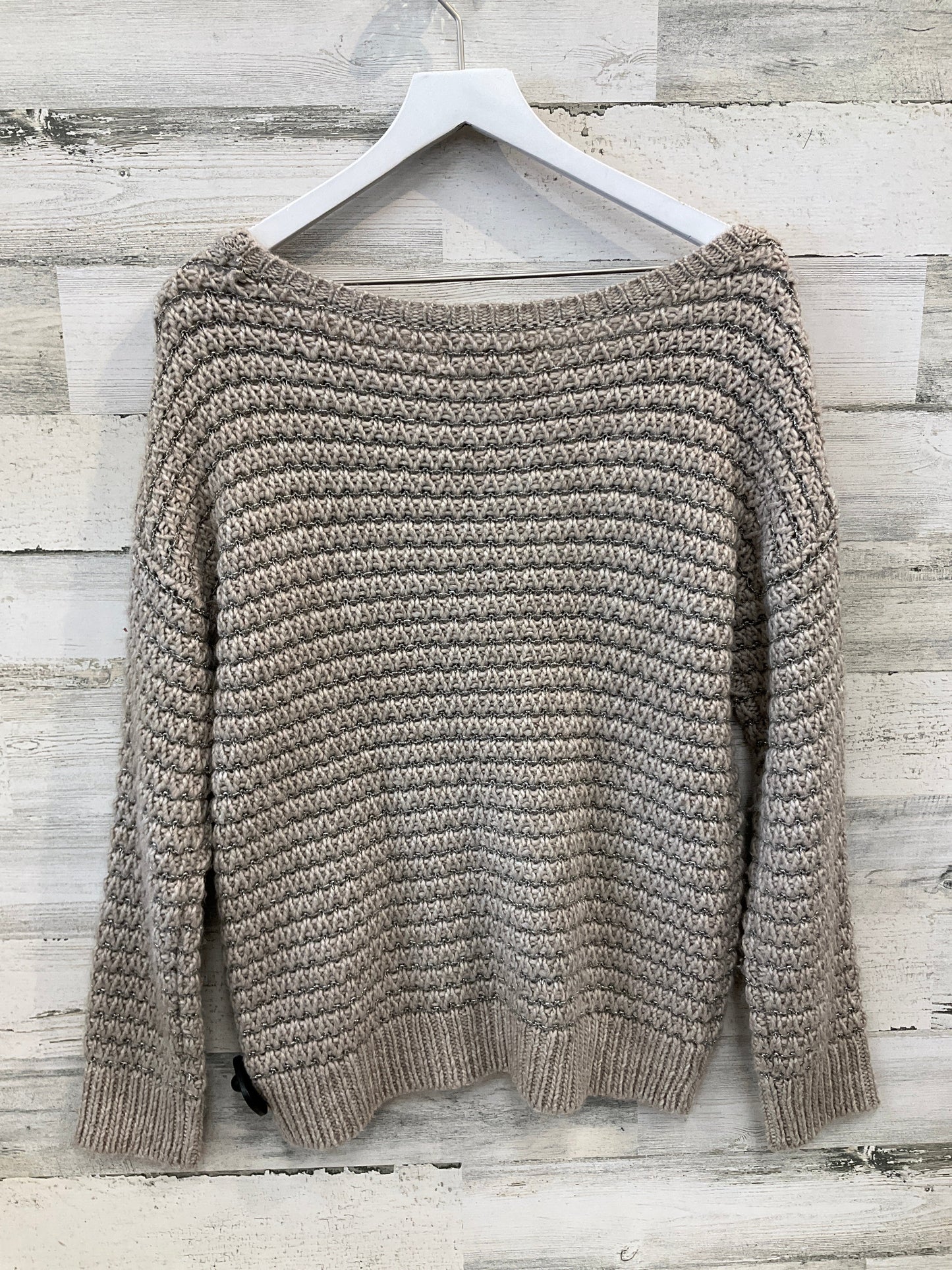 Sweater By Loft In Taupe, Size: L