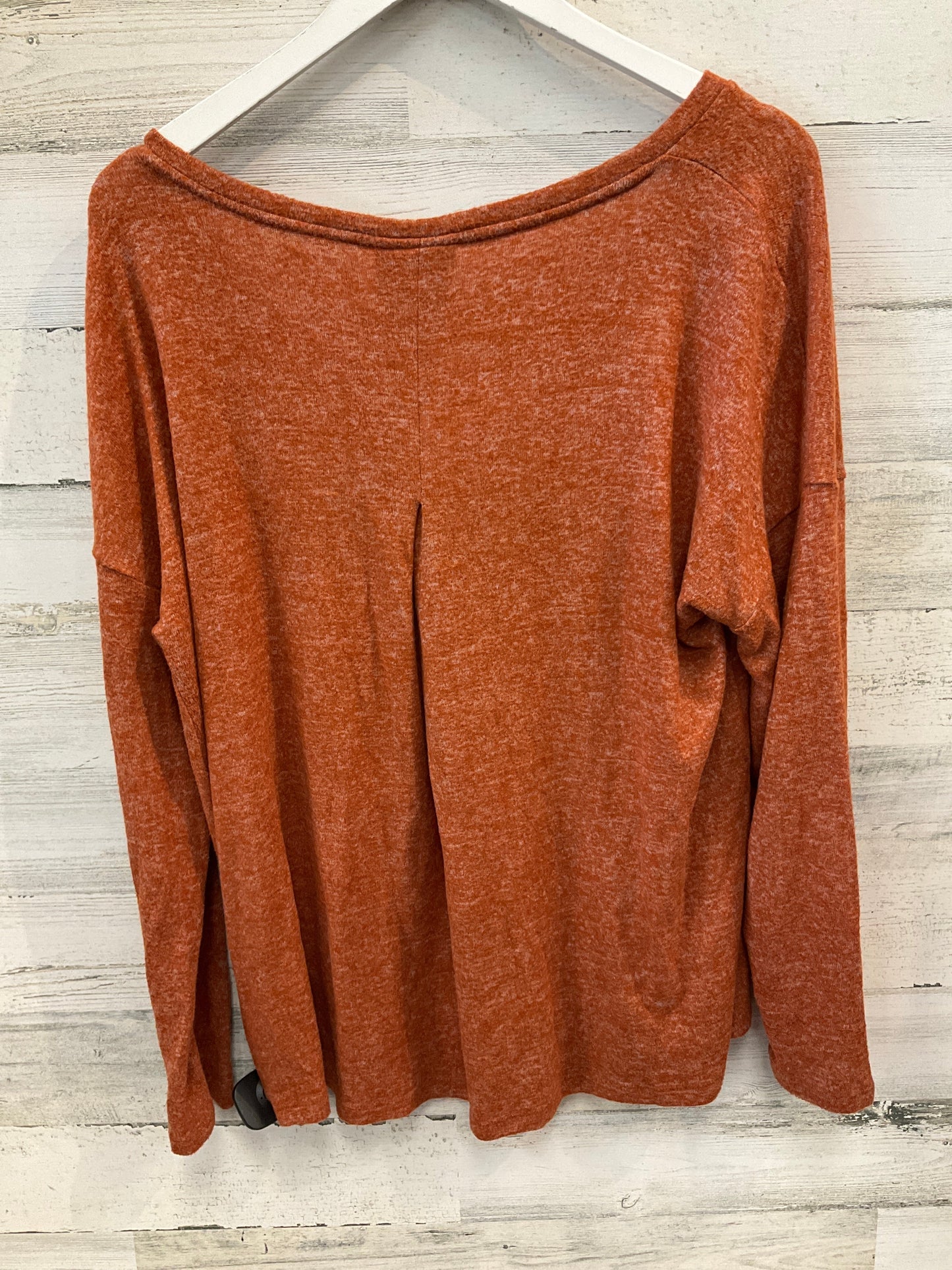 Top Long Sleeve By A New Day In Orange, Size: Xl