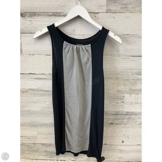 Top Sleeveless By Merona In Black & Grey, Size: S