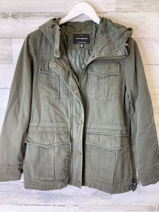 Jacket Puffer & Quilted By Lucky Brand In Green, Size: S