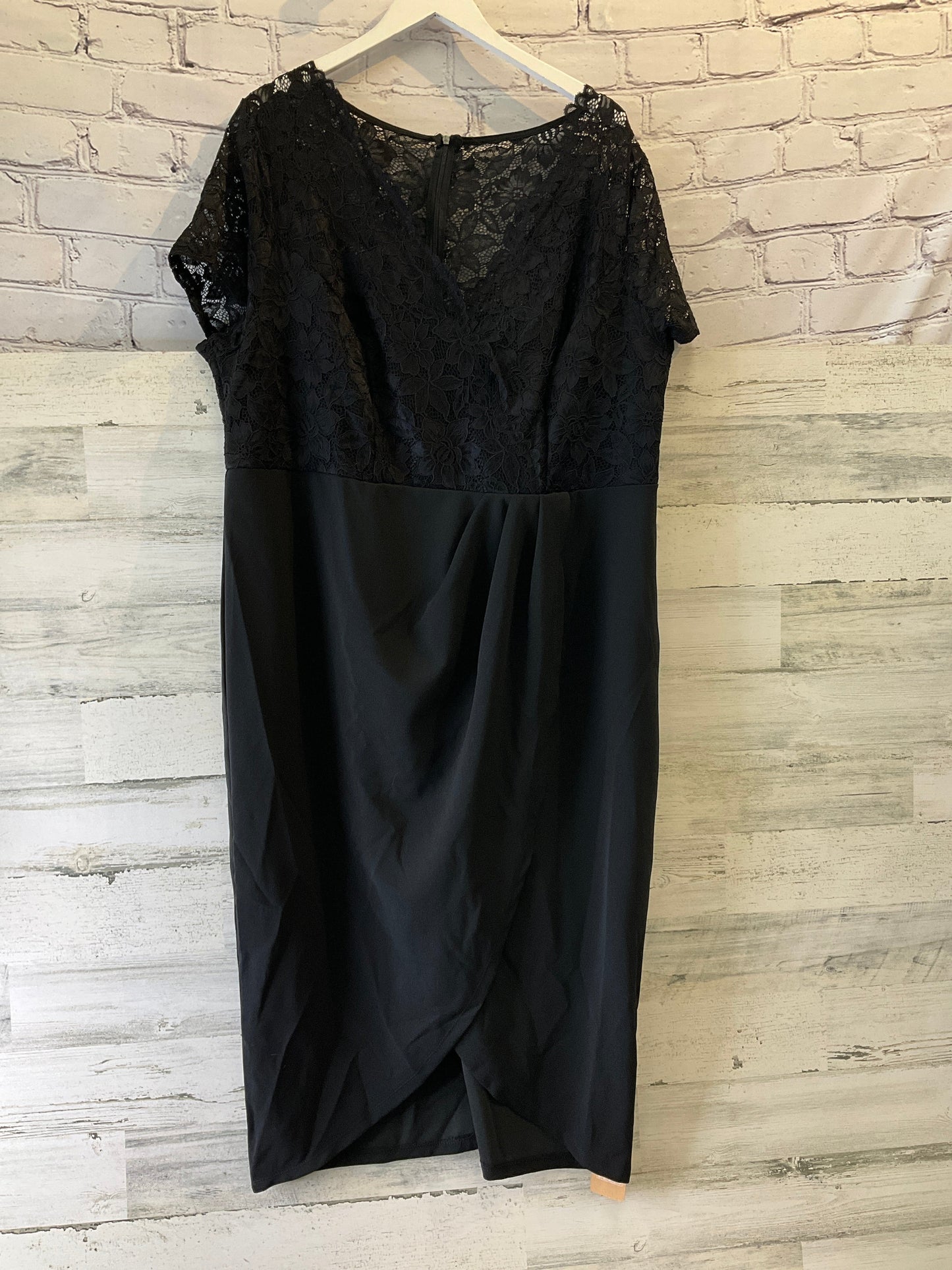 Dress Casual Midi By Shein In Black, Size: 4x