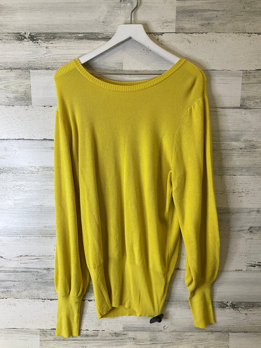 Sweater By Evri In Yellow, Size: 1x