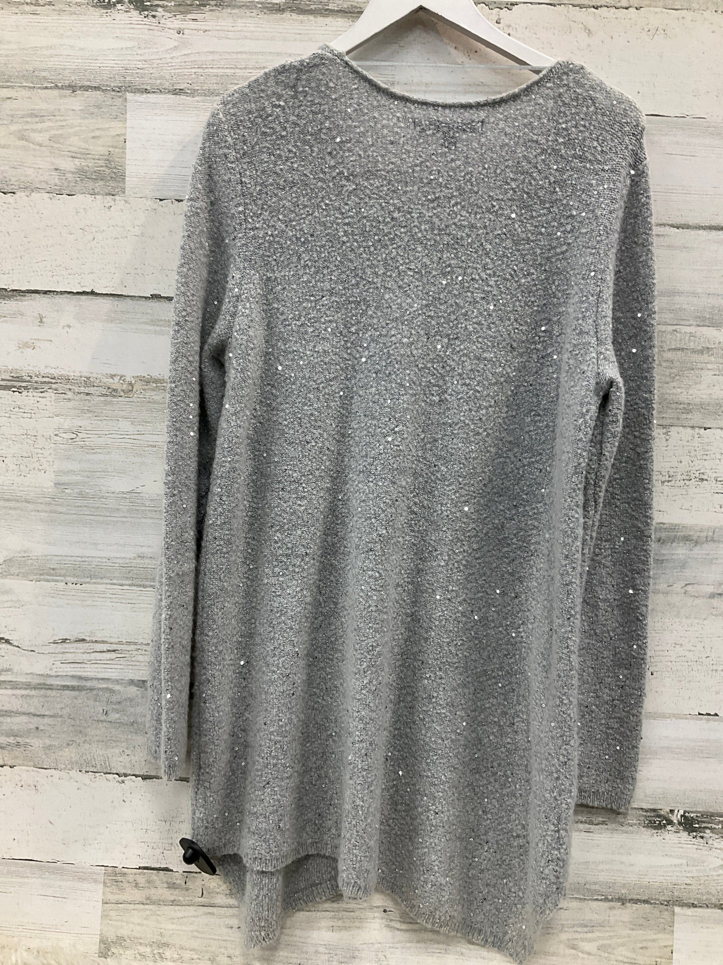 Sweater By Apt 9 In Silver, Size: L