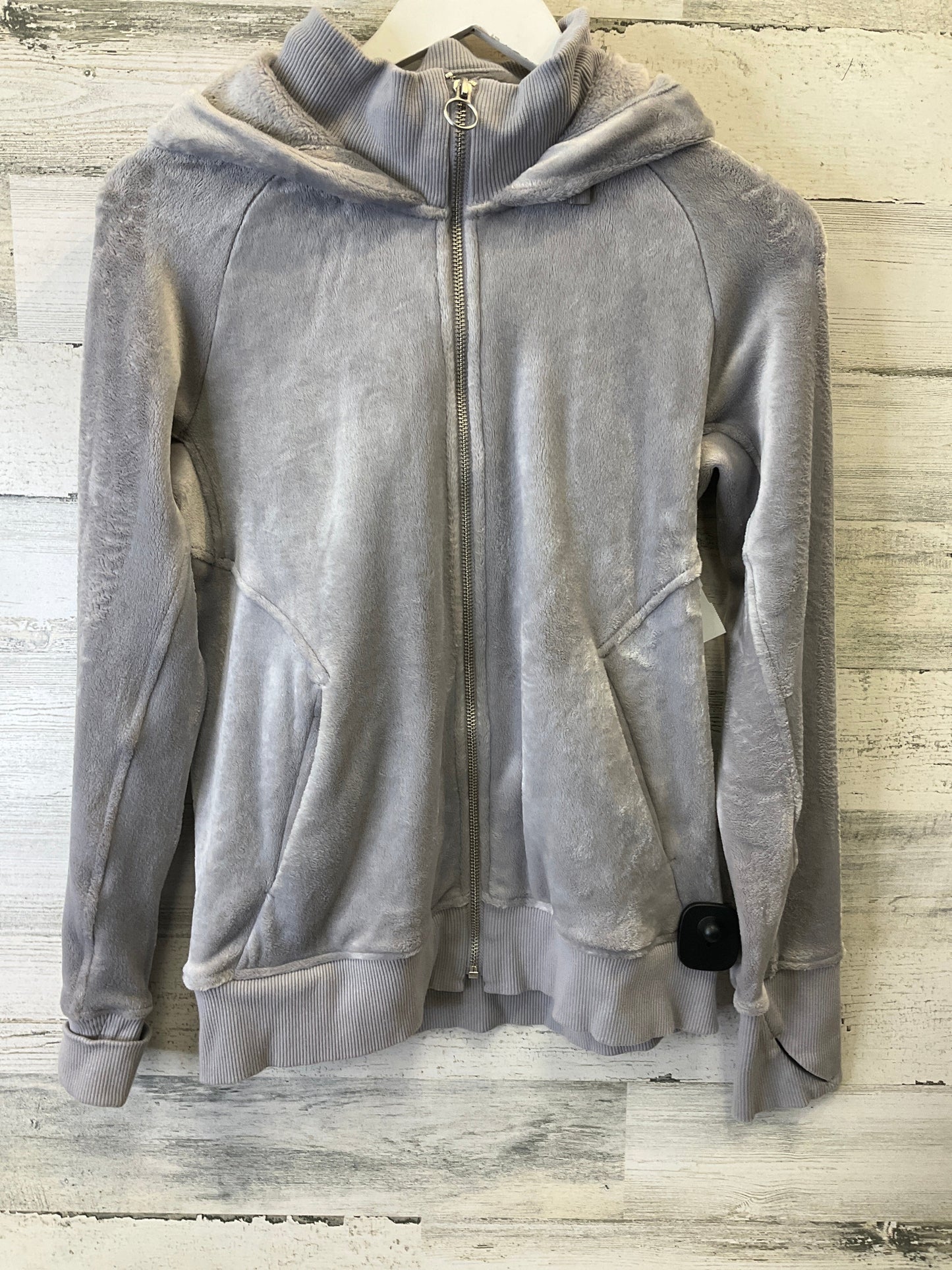 Jacket Fleece By Athleta In Grey, Size: S