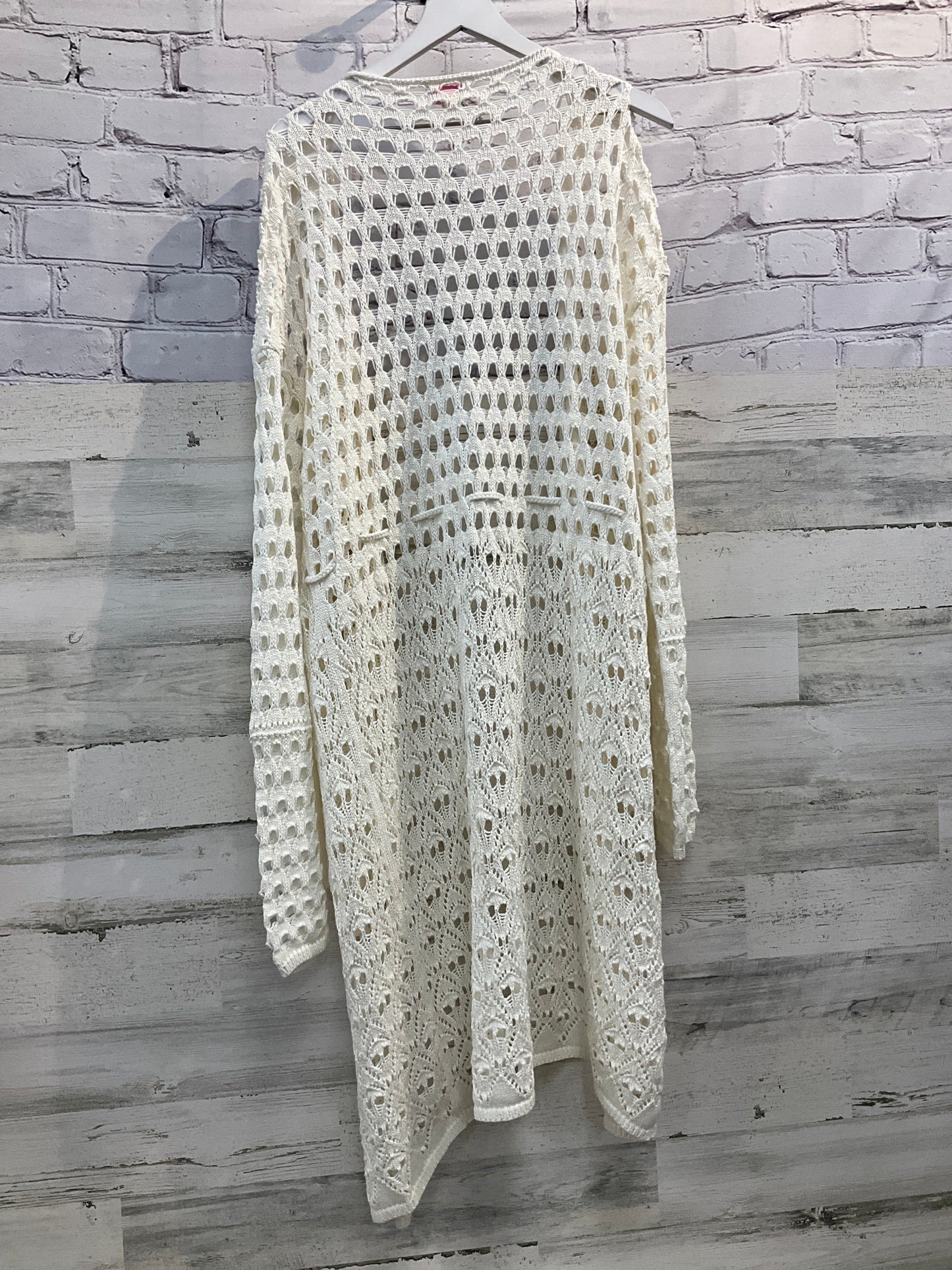 Cardigan By Pink Lily In Cream, Size: 2x