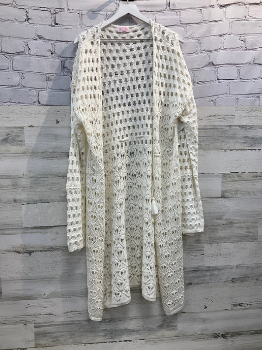 Cardigan By Pink Lily In Cream, Size: 2x