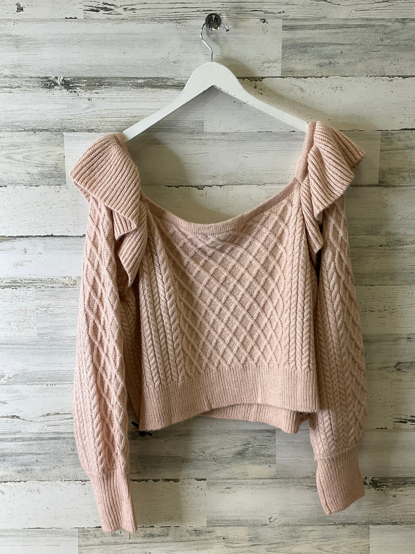 Sweater By Eloquii In Pink, Size: 4x