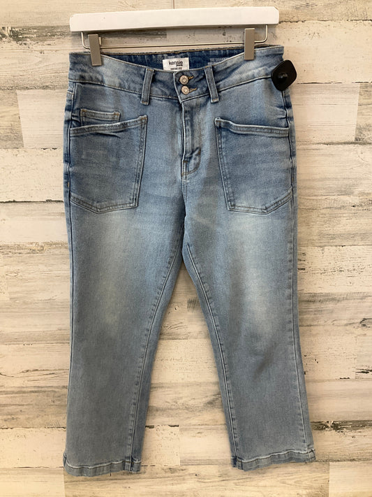 Jeans Flared By Kensie In Blue Denim, Size: 4