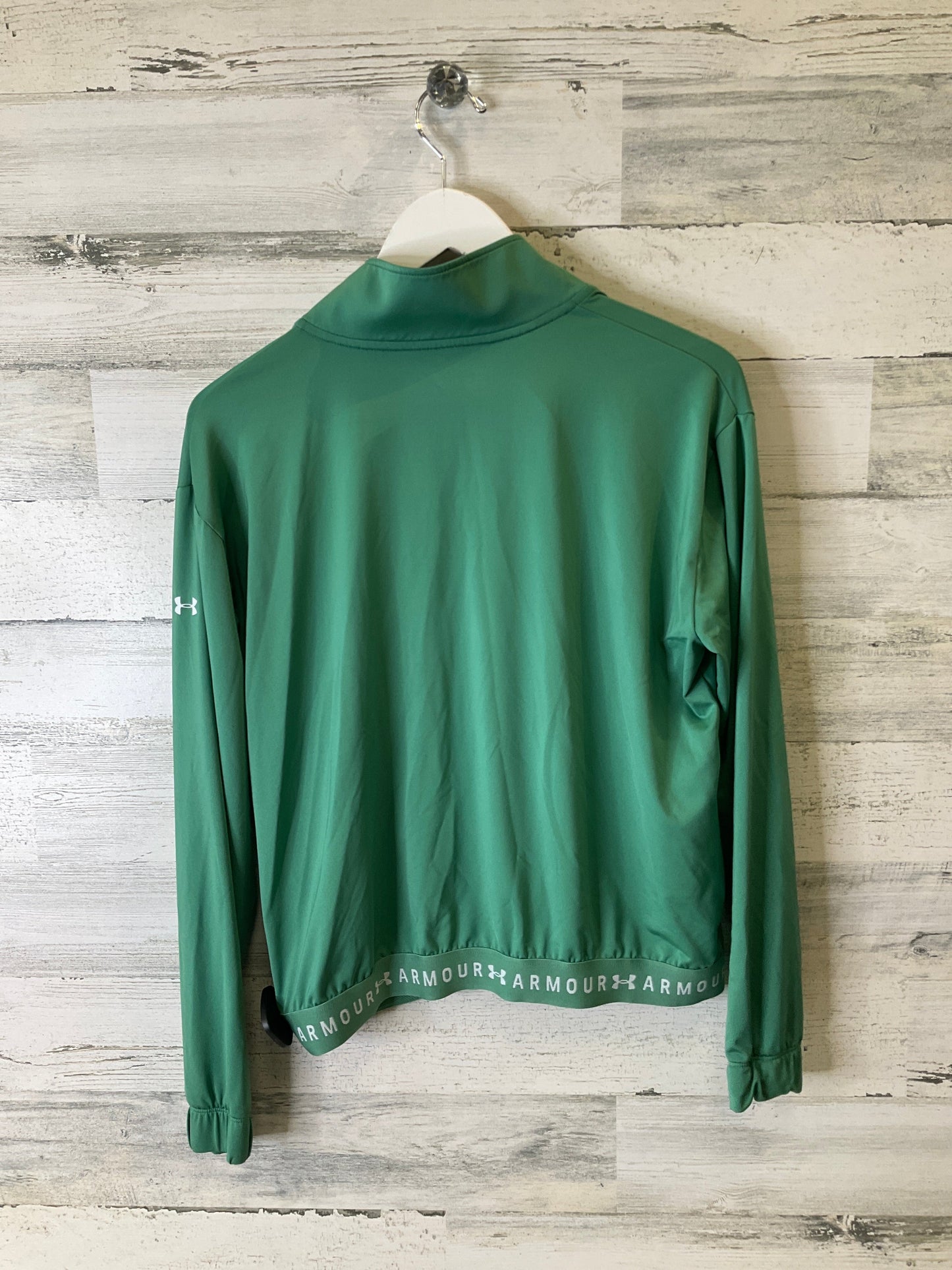 Athletic Jacket By Under Armour In Green, Size: M