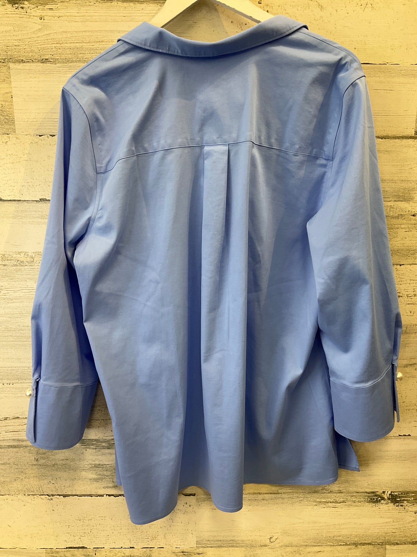 Top 3/4 Sleeve By Chicos In Blue, Size: Xl