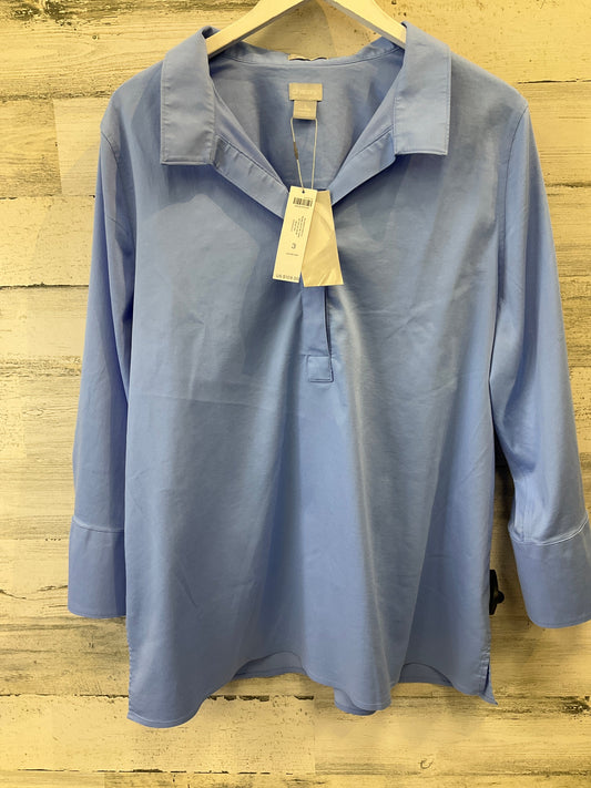 Top 3/4 Sleeve By Chicos In Blue, Size: Xl