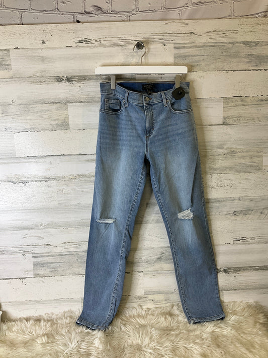 Jeans Straight By Banana Republic In Blue Denim, Size: 4