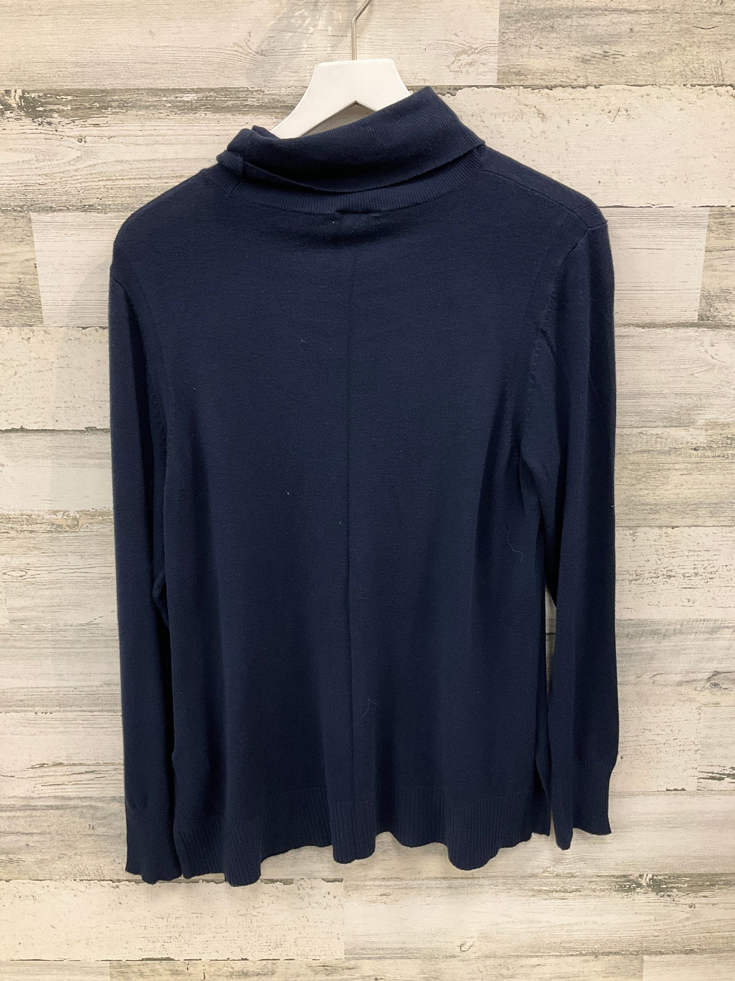 Top Long Sleeve By Ann Taylor In Blue, Size: L