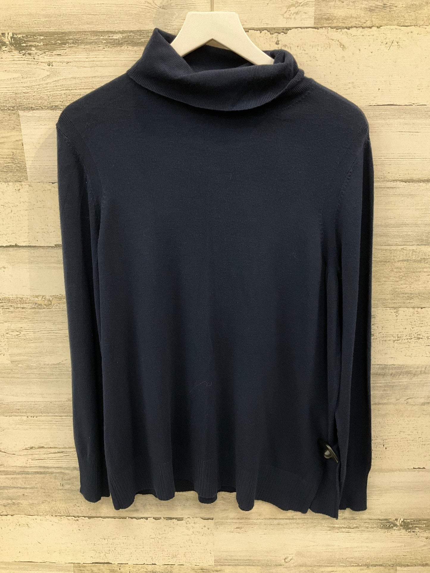 Top Long Sleeve By Ann Taylor In Blue, Size: L