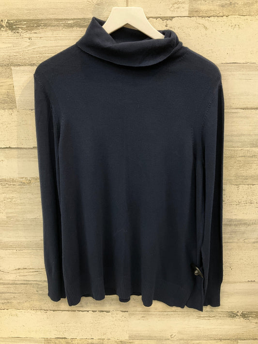 Top Long Sleeve By Ann Taylor In Blue, Size: L