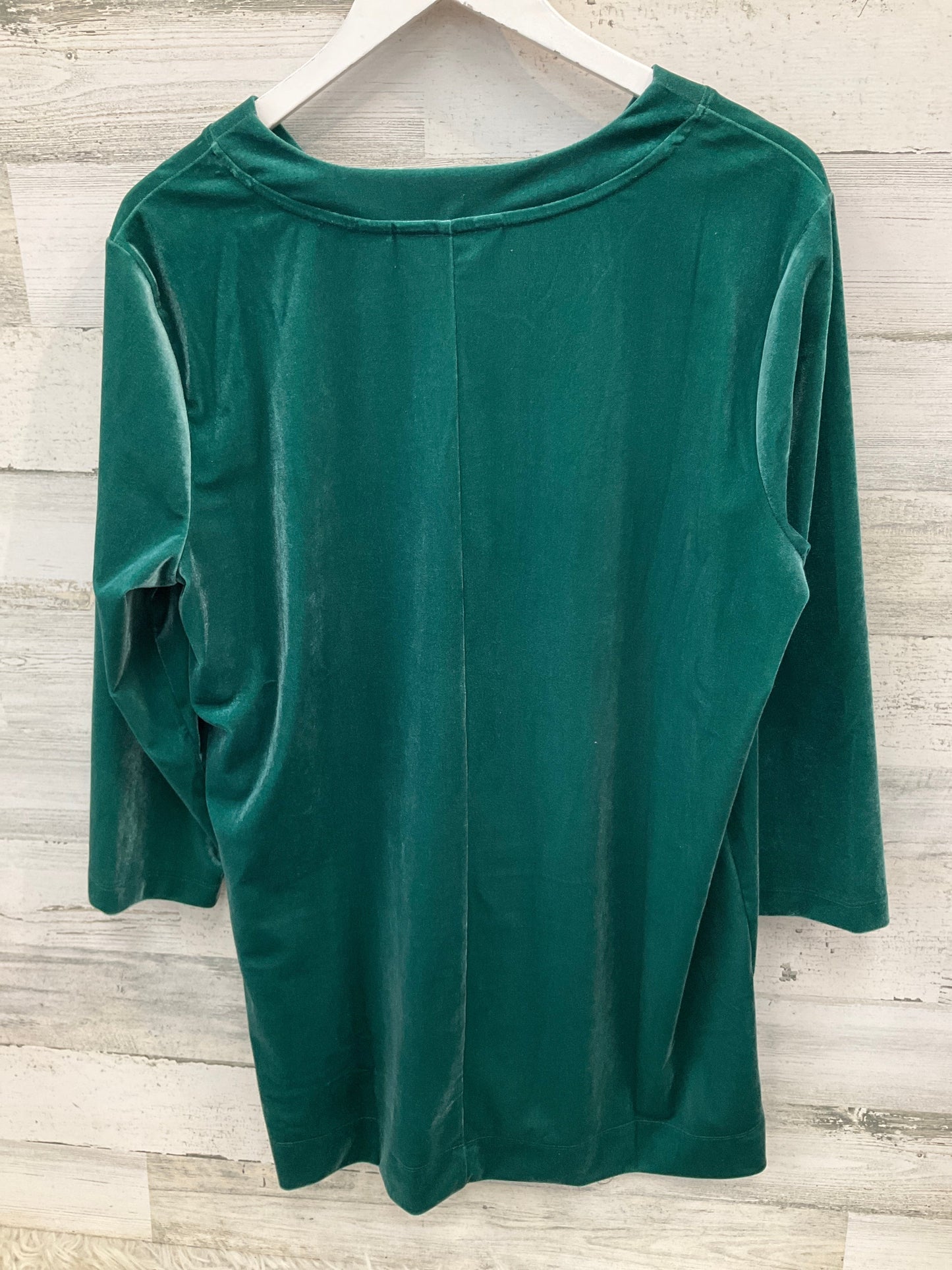 Tunic Long Sleeve By Lands End In Green, Size: Xl