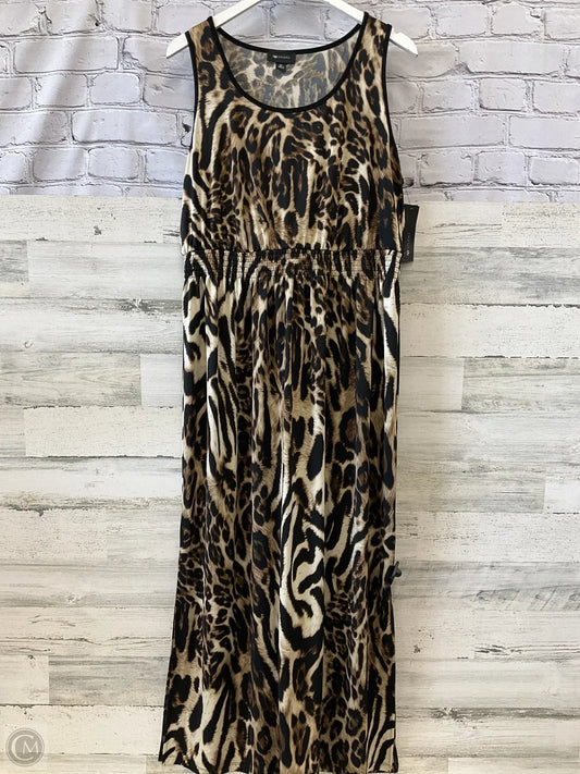 Dress Casual Maxi By Ab Studio In Animal Print, Size: Xl