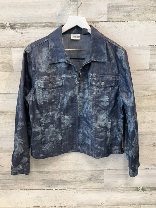 Jacket Denim By Clothes Mentor In Blue Denim, Size: M