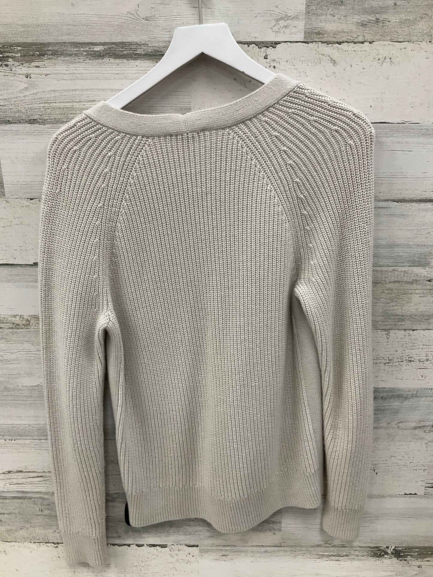 Sweater Cardigan By Talbots In Ivory, Size: S