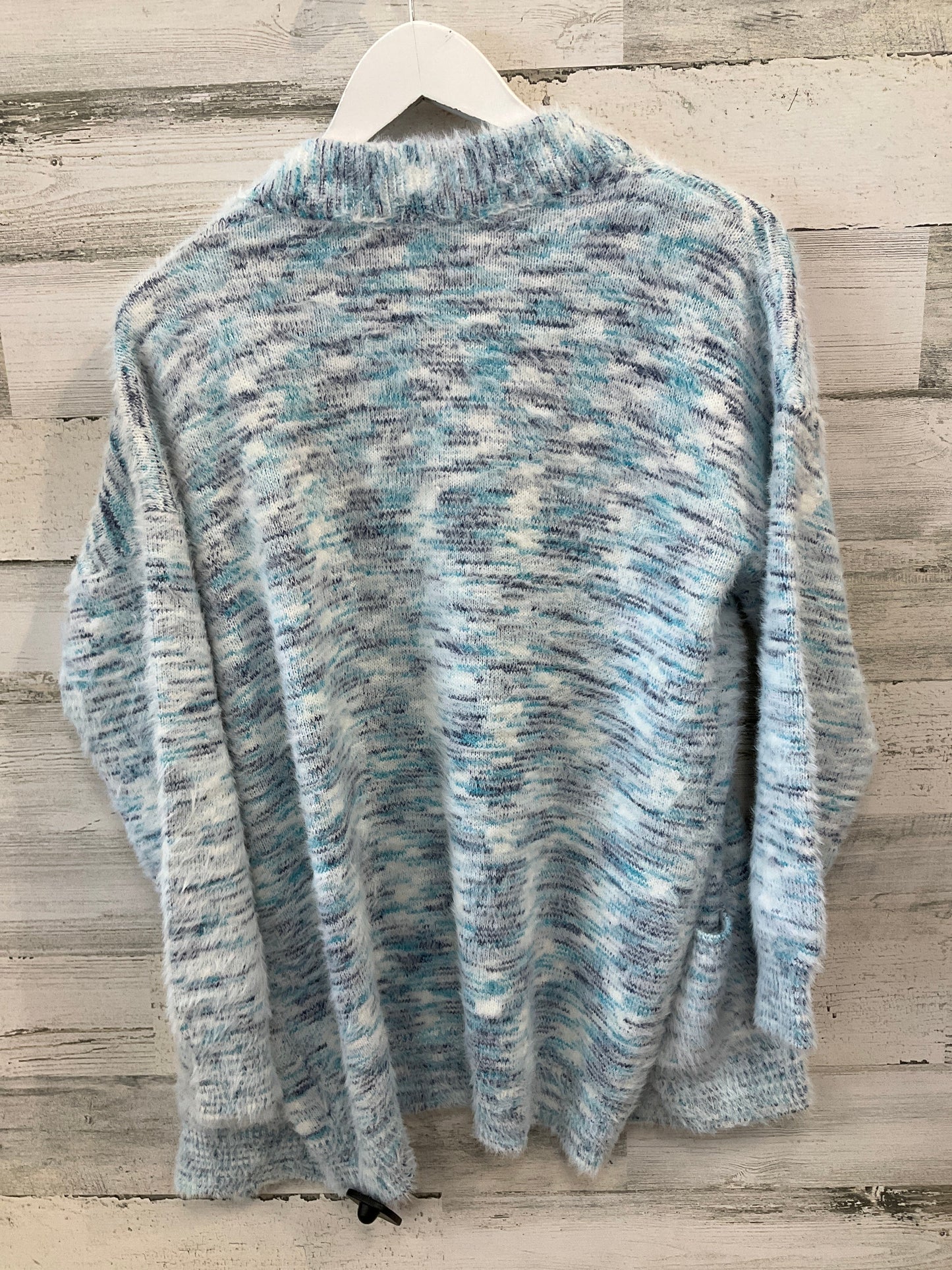 Sweater Cardigan By Shein In Blue, Size: L