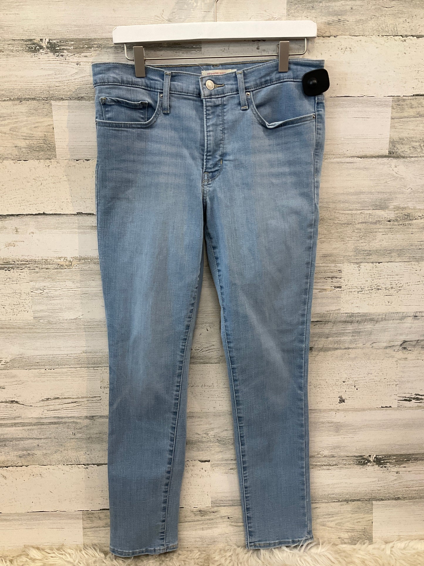 Jeans Skinny By Levis In Blue Denim, Size: 10