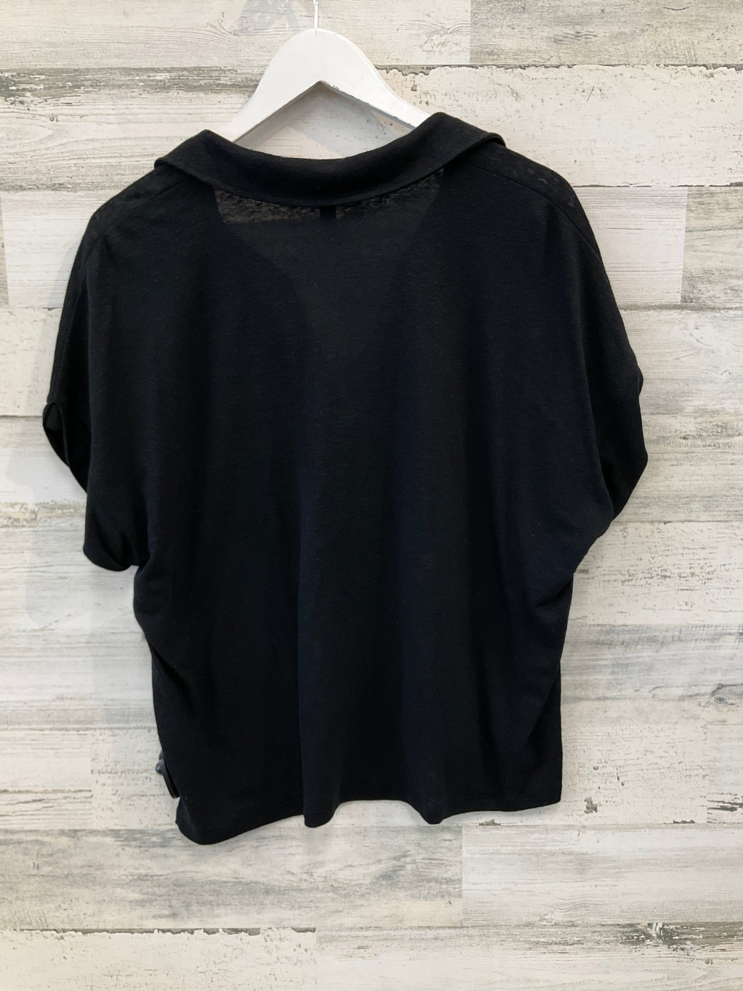 Top Short Sleeve By Banana Republic In Black, Size: Xl