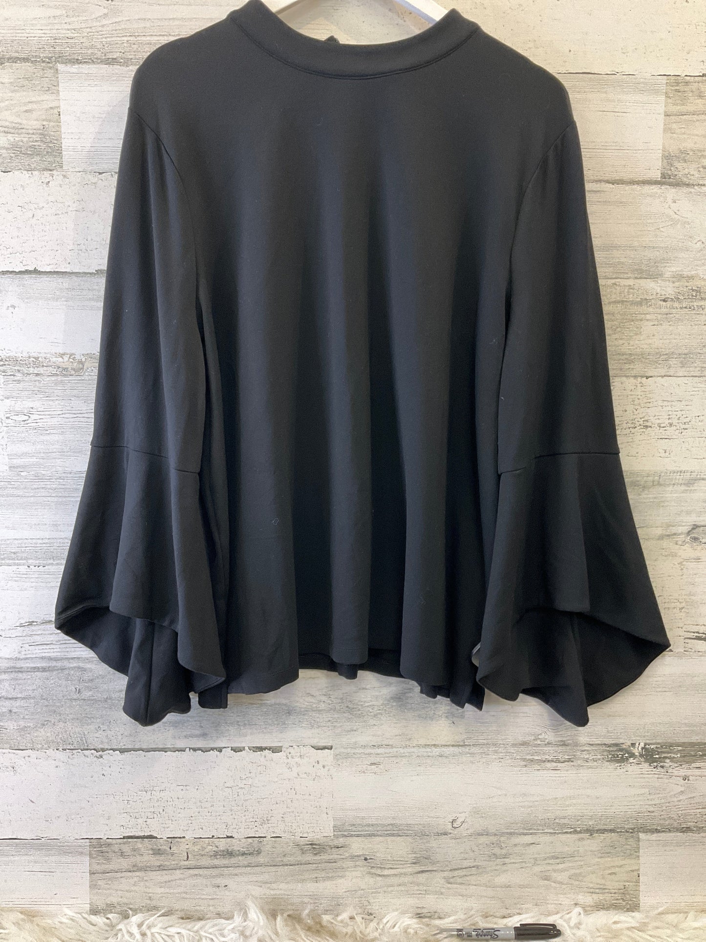 Top Long Sleeve By Chicos In Black, Size: Xxl