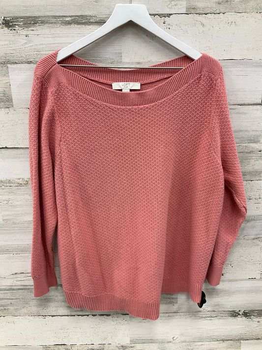 Top Long Sleeve By Loft In Peach, Size: 2x