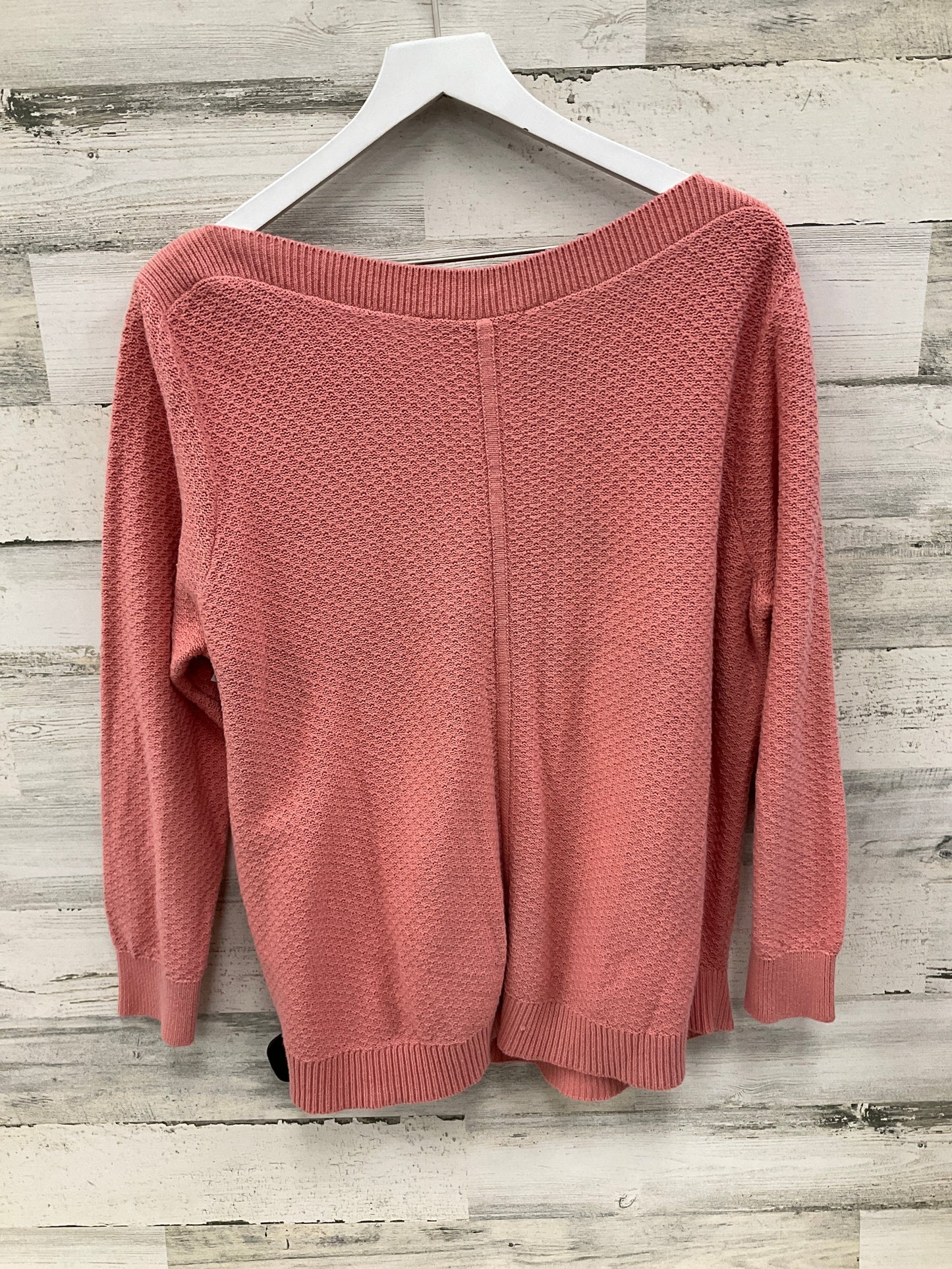 Top Long Sleeve By Loft In Peach, Size: 2x