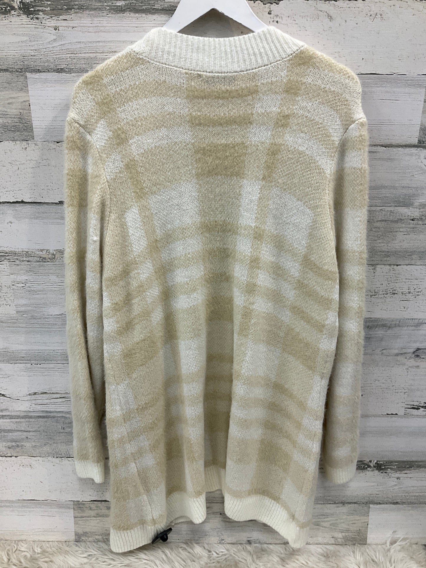 Sweater Cardigan By Christopher And Banks In Cream, Size: Xl