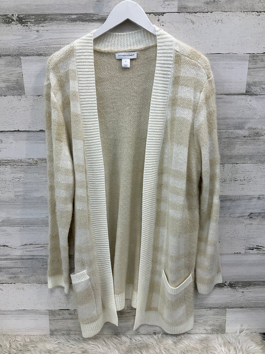 Sweater Cardigan By Christopher And Banks In Cream, Size: Xl