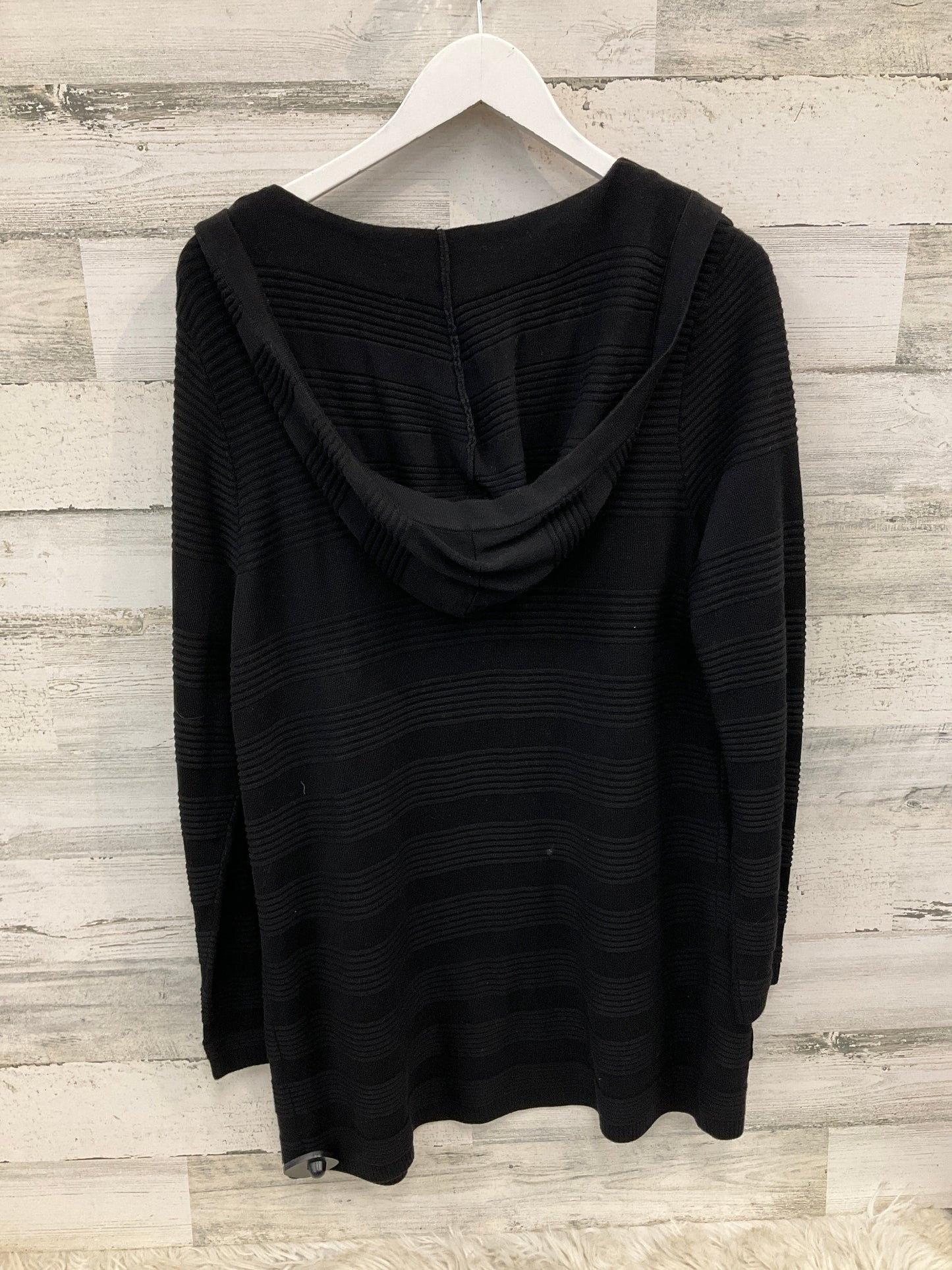 Sweater Cardigan By Christopher And Banks In Black, Size: L